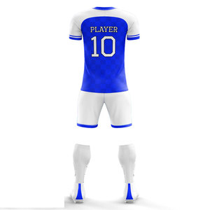 Vintage Custom Football Jersey with Soccer <b>Shorts</b> Breathable Practice Wear Set Team Club Uniform Kits All Season 100% <b>Polyester</b> - Product Image 3
