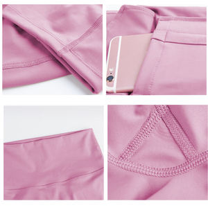 Women Workout Biker Shorts High Waist <b>Tummy</b> <b>Control</b> Activewear Shorts With Pocket Design OEM ODM Women Biker Shorts Lightweight - Product Image 6