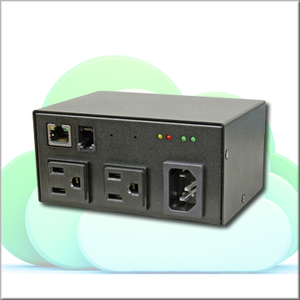 PDU intelligent IP 15A 110V avec contrôle Ethernet et 2 ports NEMA 5-15R, certifié CE FCC, usage industriel, noir - Product Image 1