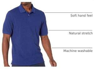Polo polyvalent pour homme à manches courtes avec patte de boutonnage et personnalisation de la marque, idéal pour les uniformes de travail et les tenues de week-end - Product Image 2