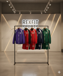 Ensemble de survêtement de sport réfléchissant pour homme Rexfit Sports Bulk Supply, coupe-vent court, vente en gros - Product Image 5