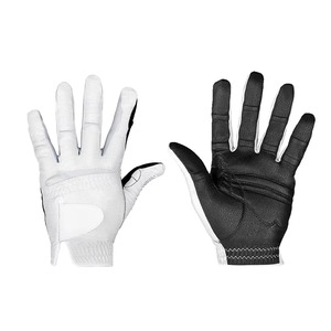 Gants de golf en cuir véritable légers à double rangée de doigts pour une flexibilité et une dextérité accrues, blancs, pour adultes, sports de plein air, nouveau design - Product Image 1