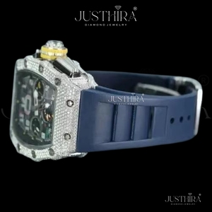 Premium Quality Bling Moissanite <b>Diamond</b> <b>Watch</b> for Men Hip Hop Style Wristwatch with Brilliant Stones Available For Sale - Product Image 2