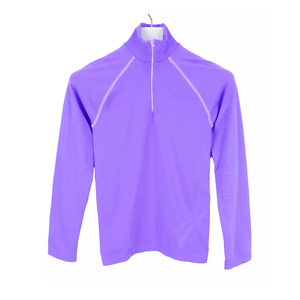 Quarter Zip <b>Sweatshirt</b> Regular Fit Stand Collar Breathable Knitted Polyester Sporty Spring Wear Unisex <b>Gym</b> Wear <b>Sweatshirt</b> - Product Image 3