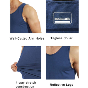 Débardeurs athlétiques pour hommes, respirants, anti-humidité, séchage rapide, impression par sublimation personnalisée, style formel, vêtements de sport, vente en gros - Product Image 6