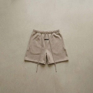 Pantalones Cortos Deportivos de Felpa 100% Algodón con Bordado Personalizado de Alta Calidad para Hombre, Estilo Moderno, Vintage e Informal - Product Image 1