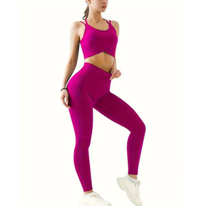 Womens Mid Waist Vintage Style Yoga <b>Leggings</b> Breathable Seamless Ankle-Length Workout Pants for Gym Fitness and Running - Product Image 2