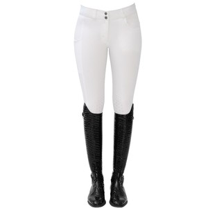 High Quality 4-way Stretch Horse Riding Breeches Leggings Tights <b>Equestrian</b> Wear Pants on Technical Fabric with Soft Feel - Product Image 4