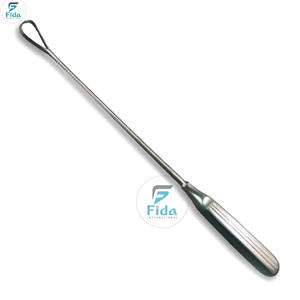 Curette utérine manuelle FIDA International de haute qualité, 26 cm, acier inoxydable, pointe acérée/arrondie, instrument certifié CE ISO13485 - Product Image 1