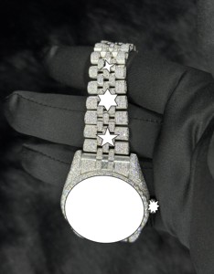 Reloj de Pulsera Automático de Lujo con Moissanita Blanca VVS1, Relojes Hip Hop con Diamantes Incrustados para Hombre - Product Image 5