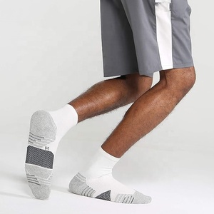 TriPro Sports White Ankle <b>Socks</b> for Men's <b>Running</b> & Basketball-Anti-Slip Breathable Spandex Logo on Cuff Autumn Sport <b>Socks</b> - Product Image 6