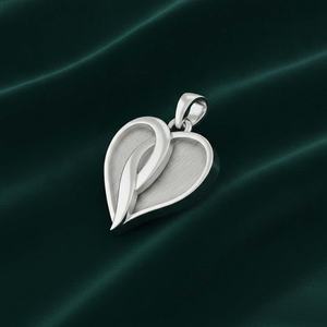 925 Sterling Silver Heart Shape 13x13mm Pendant Base Blank Bezel Setting DIY <b>Memorial</b> Jewelry for Resin Ashes Hair Breastmilk - Product Image 1