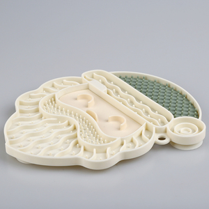Pet Food Tray With <b>Partition</b> For Wet Food Storage Organization Melamine Regular Size - Product Image 1