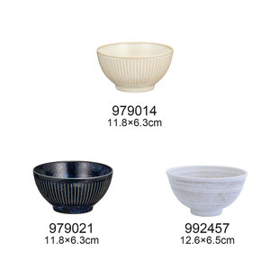 Wholesale AITO Japanese Style Rice Bowls & Teacups Porcelain Dinnerware <b>Set</b> 2-Piece for Home & Restaurant Use - Product Image 3