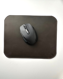 Genuine Leather <b>Mouse</b> Pad Durable Cowhide Construction Desk Mat Luxury Real Leather Case Mousepad for Schools LMP-0123 - Product Image 2