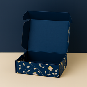 Boîtes d'expédition en carton ondulé personnalisées imprimées en CMJN, en matériaux recyclés, avec pelliculage brillant et gaufrage, pour fourrures et chaussettes - Product Image 5