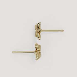 14K 18K Solid Gold Unique Starfish <b>Solitaire</b> Stud Earrings Custom Minimalist Dainty Everyday <b>Summer</b> Delicate Jewelry Manufacture - Product Image 3