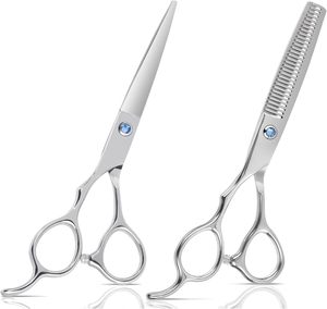 Sharp 440C Stainless Steel Salon Hair Scissors Barber <b>Thinning</b> Shears with Pink Grip for Hairdressers and Stylists - Product Image 6