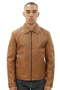 Chaqueta de Motero para Hombre de Cuero Genuino de Alta Calidad con Cuello Alto y Logotipo Frontal, Servicio Personalizado OEM Disponible a Nivel Mundial - Product Image 6