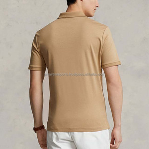 Camisetas de polo personalizadas para hombre al por mayor camisetas de Jersey informales de manga corta de color sólido de 100% algodón con bordado - Product Image 4
