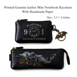Book of Shadows Themed Genuine Leather Gift Set Handmade Journal Wallet Pencil <b>Case</b> Bookmark Keychain Gift - Product Image 5