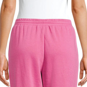 Pantalones deportivos de forro polar morado para mujer con cintura con cordón y logotipo en la pierna derecha, informales, de longitud completa, para otoño - Product Image 6