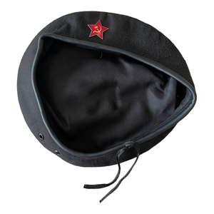 Hot Selling Custom Wool <b>Beret</b> Cap Soft Felt Headwear with Embroidery Service - Product Image 3