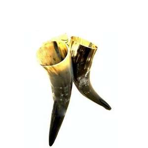 Juego de 2 Jarrones de Flores Rústicos de Cuerno de Búfalo Antiguo, Decoración Artesanal Natural para Mesa del Hogar, Jarrón de Cuerno Envejecido Hecho a Mano - Product Image 6