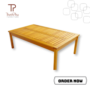 THINH PHU FURNITURE TP6136 Modern Modular Sectional Sofa Set (Wood/Polyester) 3-Seater Bench (4Pcs) 10cm Seat Hotel Coffee Shop - Product Image 6