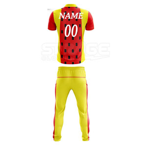 Uniforme de Cricket Transpirable de Tela de Poliéster, Logotipo Personalizado, Servicio OEM, Precio al por Mayor - Product Image 3