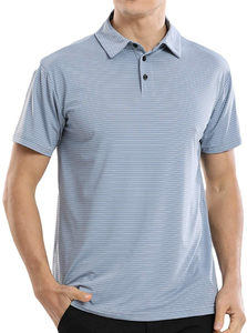 Polo à manches courtes pour homme, imprimé ananas gris, décontracté, en coton piqué, respirant - Product Image 4