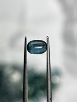 Kyanite de couleur turquoise naturelle, pierre précieuse ovale facettée d'Afrique pour la fabrication de bijoux
