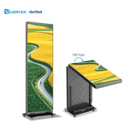 Pantalla LED para Póster de 640X1920mm, Módulo LED GOB P1.53 P1.86 P2 P2.5, Pantalla LED Vertical para Interiores de 320X160mm