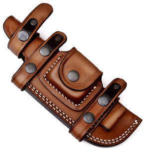 Funda de cuero resistente para cuchillo con presilla para cinturón, para camping, supervivencia, trabajo al aire libre, cocina y almacenamiento de cuchillos utilitarios - Product Image 5