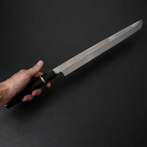 Cuchillo de chef ambidiestro hecho a mano con hoja de acero inoxidable y mango de ébano, cuchillo de cocina multiusos de acero para cocinar. - Product Image 4