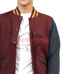 Veste universitaire pour homme avec poches, logo sur le devant - Tendance, élégante, confortable, tissu respirant, personnalisable, haute qualité, vente en gros - Product Image 6