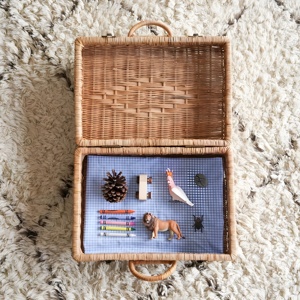 Precioso conjunto de maletas para niños, maletas pequeñas de mimbre de ratán para bebés, maletas de mimbre naturales hechas a mano de primera calidad - Product Image 5