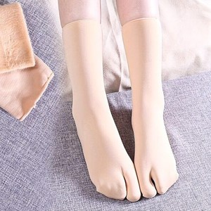 Womens Tube <b>Socks</b> Solid Color <b>Black</b> Beige Knitted Breathable Spandex Polyester Daily Wear Spring Season - Product Image 6