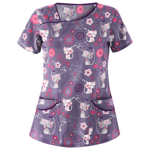 2026 Elastic Comfortable Custom Logo Polyester Short Sleeve Stretch <b>Doctor</b> Surgery Medical Scrubs Uniforms <b>Sets</b> Nurse Hospital - Product Image 1