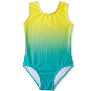 Ensembles de performance de gymnastique et de ballet pour filles, justaucorps imprimés pour adultes, combinaisons d'entraînement en polyester à manches courtes – Vente en gros - Product Image 4