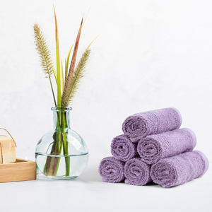 Serviettes de toilette en coton ultra douces à rayures, fabriquées à la machine, pour usage hôtelier, avec logo personnalisé, séchage rapide et haute absorption d'eau - Product Image 2