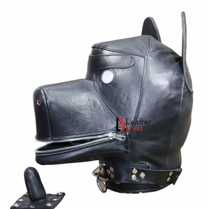 หน้ากากหนังวัวแบบปิดตาเต็มใบ พร้อมสายรัดและหัวเข็มขัดที่กระชับพอดี - Product Image 4