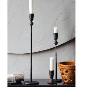 Porte-bougie en fonte, détails faits à la main, pour bougies noires, Noël, mariages et intérieurs chaleureux - Product Image 5