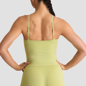 Camiseta Deportiva de Yoga para Mujer, Ligera, 180 g/m², Alta Elasticidad, Corte Ajustado, Color Sólido - Product Image 2