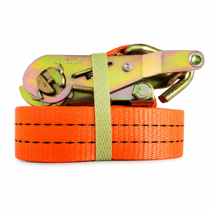 Correa de Trinquete Resistente a la Abrasión, Poliéster de 38 mm y 2000 kg para Sujeción de Carga en Camiones, Impresión Personalizada, Suministro de Fábrica OEM ODM - Product Image 1