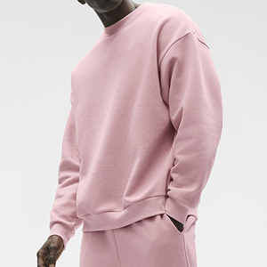 Sweat-shirt unisexe vierge en coton à col ras du cou, coupe oversize, décontracté, vente en gros - Product Image 5