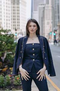 Womens Denim Fashion Vest Vintage Sleeveless Slim Fit Button Front Casual Summer Streetwear Layering Outerwear - Product Image 6