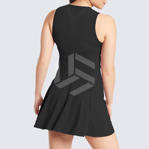 Nouveautés : Tenue de tennis florale sans manches pour femme, en Spandex/Polyester, respirante et anti-humidité, modèle le plus vendu - Product Image 5