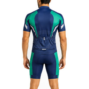 Ensemble de maillot de cyclisme personnalisé pour hommes avec short à bretelles, uniforme professionnel de vélo de route, fournisseur en gros de vêtements de sport, vêtements d'équipe - Product Image 5