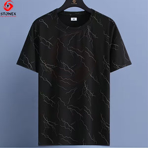 High Quality Men's Casual Loose Short Sleeve Summer Eco-Friendly T-shirt Customized Breathable Printed & Customized Design - Product Image 6